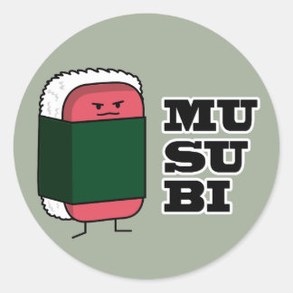 Adesivo Happy Hawaiian Musubi Sushi Nori algas
