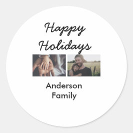 Adesivo Happy holidays father son Christmas photo family n