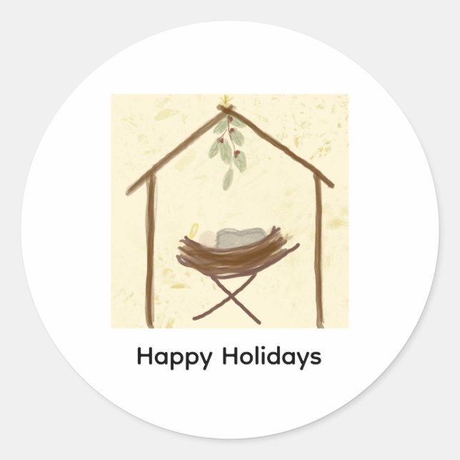Adesivo Happy Holidays Sticker (Frente)