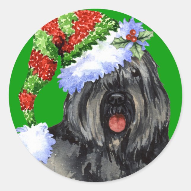 Adesivo Happy Howliday Bouvier (Frente)