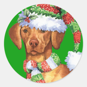 Adesivo Happy Howlidays Vizsla