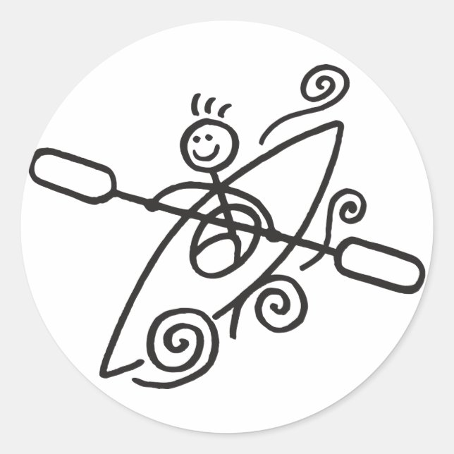 Adesivo Happy Kayak Sticker (Frente)