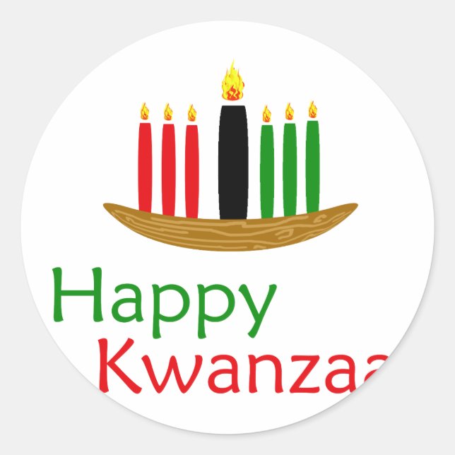 Adesivo Happy Kwanzaa (Frente)
