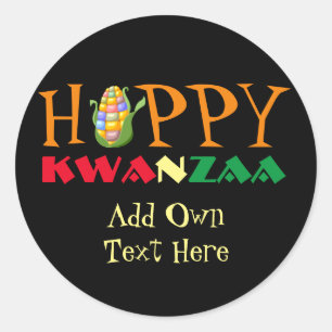 Adesivo Happy Kwanzaa Stickers 4 favorece presentes person