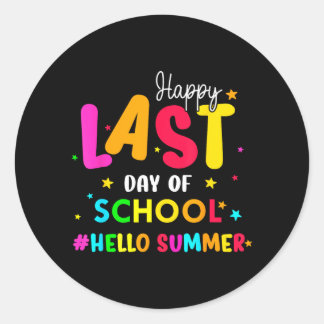 Adesivo Happy Last Day Of School Hello Summer Students And