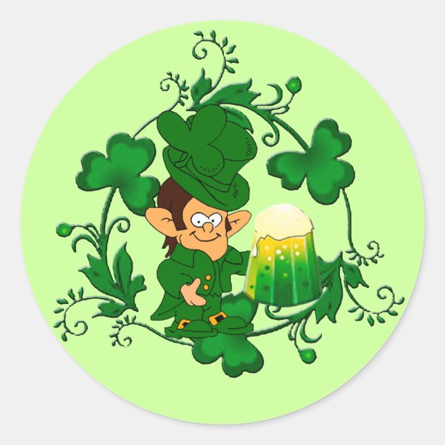 Adesivo Happy Leprechaun Stickers (Frente)