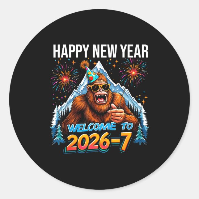 Adesivo Happy New Year Welcome To 2026-7 Funny Meme 67 Big (Frente)