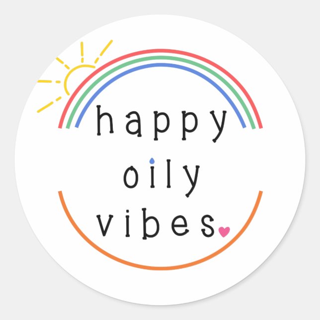 Adesivo Happy Oily Vibes Sticker (Frente)