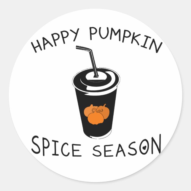 Adesivo Happy pumpkin spice season (Frente)