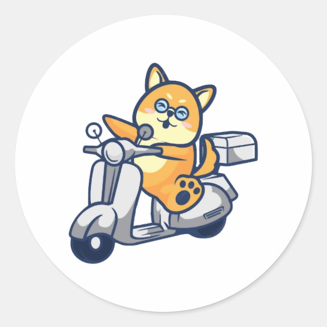 Adesivo Happy Shiba Inu (Frente)