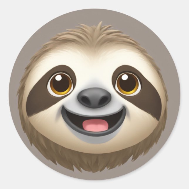 Adesivo Happy Sloth Vibes (Frente)