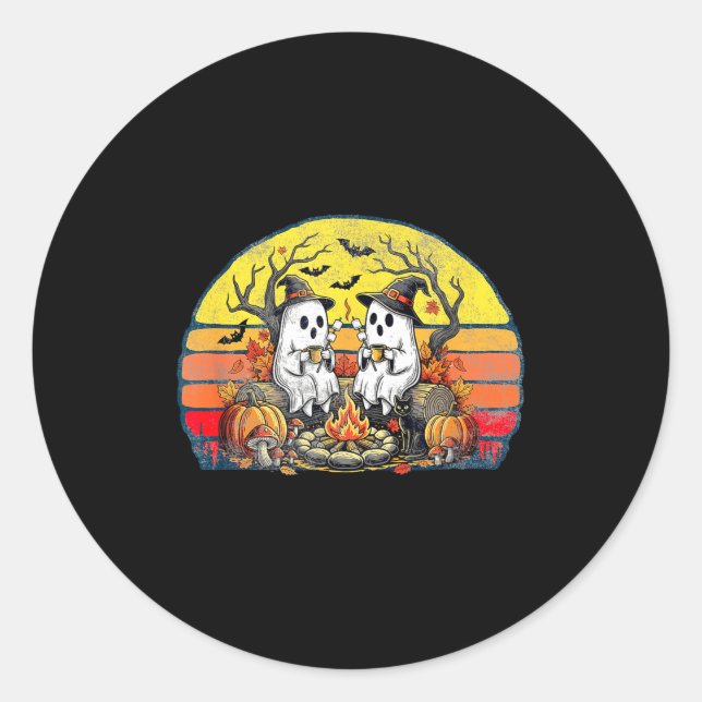 Adesivo Happy Soky Camng Crew Halloween Campfire  (Frente)