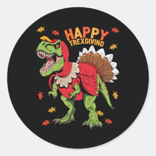 Adesivo Happy Trexdando T Rex Dinosaur Turquia Graças