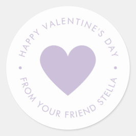 Adesivo Happy Valentine's Day Purple Heart