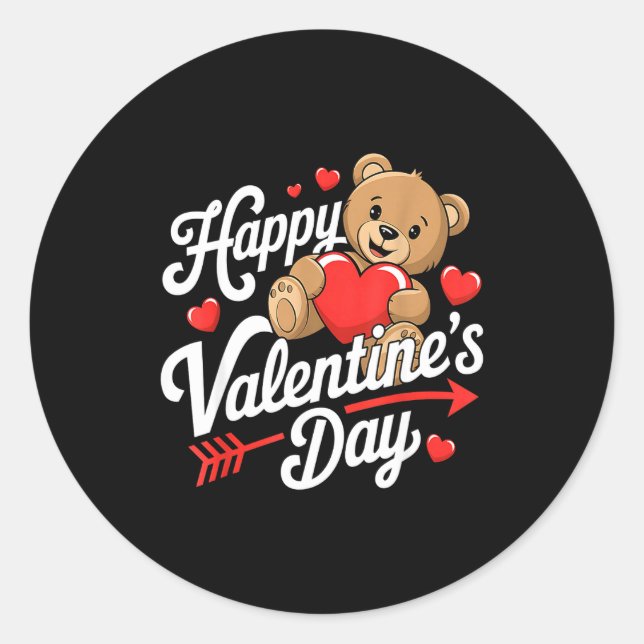 Adesivo Happy Valentines Day Shirts Women Cute Valentine  (Frente)