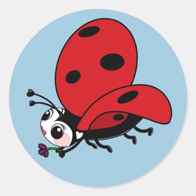 Adesivo Happy Wings Ladybug (Frente)