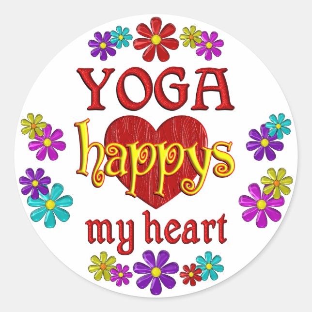 Adesivo Happy Yoga (Frente)