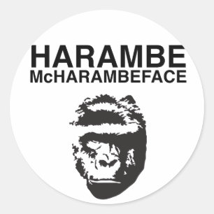 Adesivo Harambe McHarambeface