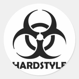 Adesivo hardstyle preto tribal