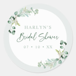 Adesivo HARLYN Eucalyptus Chá de panela Favor Sticker