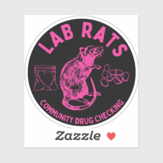 Adesivo Harm Reduction Sisters Lab Rats Logo