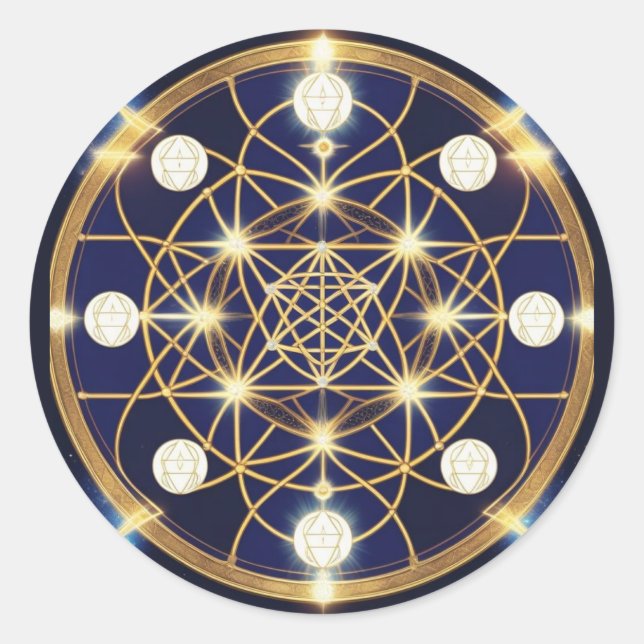 Adesivo Harmonia Celestial – A Luz Dentro da Grade (Frente)