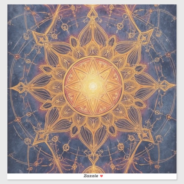Adesivo Harmonia Celestial – Portal da Luz Sagrada (Folha)