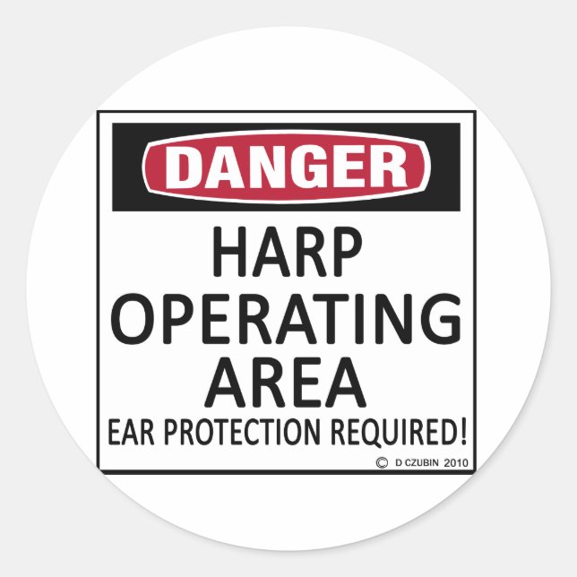 Adesivo Harp de área operacional (Frente)