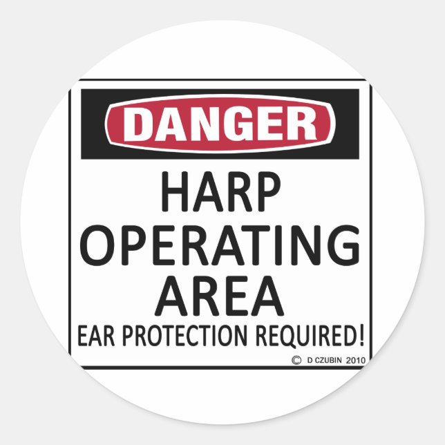 Adesivo Harp de área operacional (Frente)