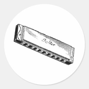 Adesivo Harp Harmonica/Blues