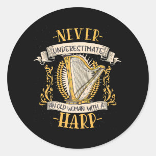 Adesivo Harp Musical Instrumento Musical Harp