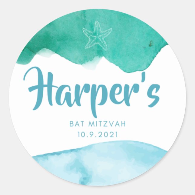 Adesivo Harper's Bat Mitzvah (Frente)