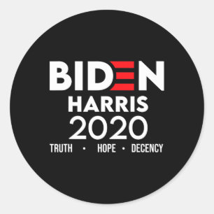 Adesivo Harris 2020 Truth Hope Decency Shirt Vintage Elet