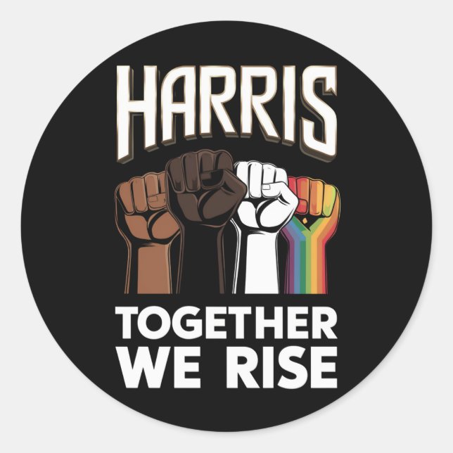 Adesivo Harris 2024 Eleição LGBT Kamala Harris 2024 (Frente)