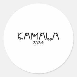 Adesivo Harris 2024 Engraçada Gama de Gato Sem Fios