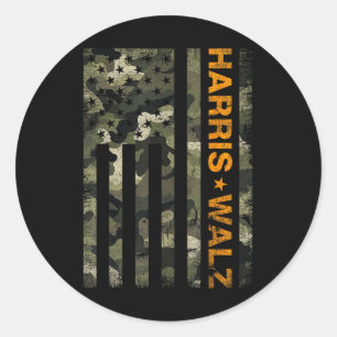 Adesivo Harris 2024 Presidente Usa Camouflage Dudes Walz W
