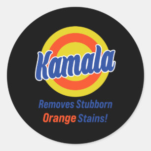 Adesivo Harris 2024 Remove Trilhas Laranja Stubborn 3