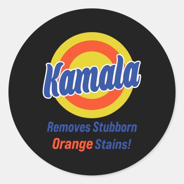 Adesivo Harris 2024 Remove Trilhas Laranja Stubborn 3 (Frente)