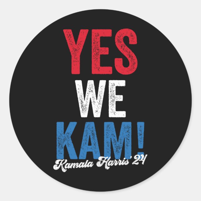 Adesivo Harris 2024 Support I&#';m with Her Kamala Harris (Frente)