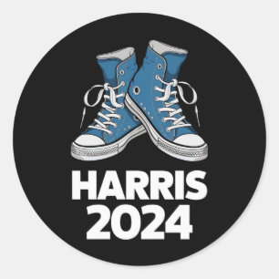 Adesivo HARRIS 2024 Vote Presidente Kamala Eleição Tênis