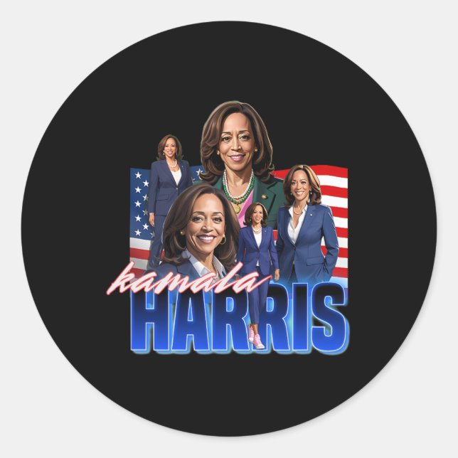 Adesivo Harris American Flag Bootleg (Frente)