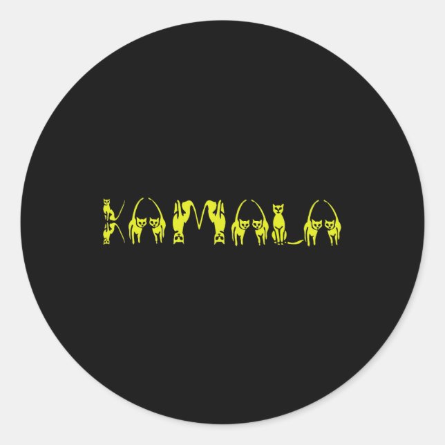 Adesivo Harris Cat Lettering Positive Funny 15 (Frente)