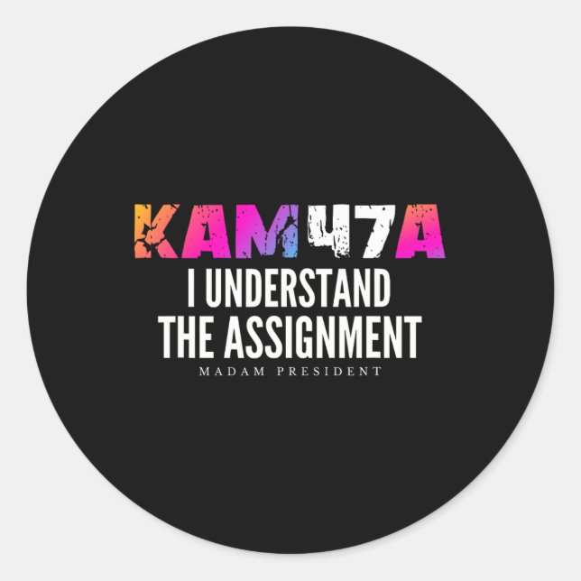 Adesivo Harris Kam47a Eu Entendo O Meme Do Ignment (Frente)