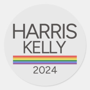 Adesivo Harris Kelly 2024 LGBTQ Rainbow Pride Flag