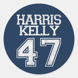 Adesivo Harris Kelly 47º Presidente Eleição 2024 Vintage