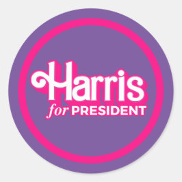 Adesivo Harris para o Presidente Pink Style