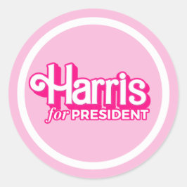Adesivo Harris para o Presidente Pink Style