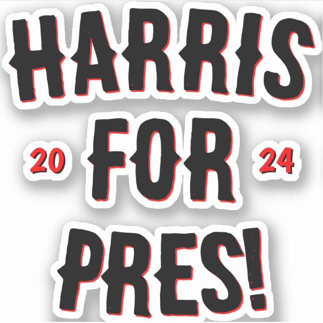 Adesivo Harris para Presidente 2024 (Frente)