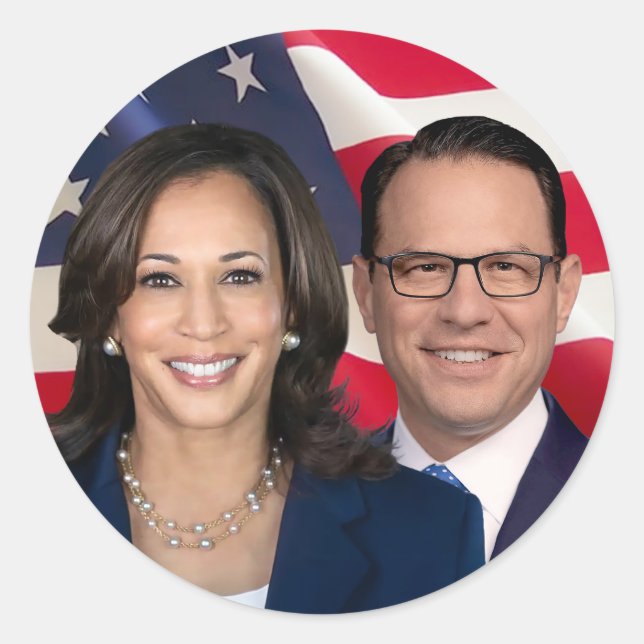 Adesivo Harris Shapiro para a América 2024 (Frente)