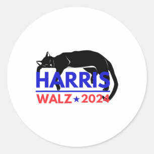 Adesivo Harris Tim Waltz Harris Waltz 2024 Harris Cat